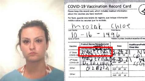 Woman Arrested With Fake 'Maderna' Vaccine Card Reportedly 